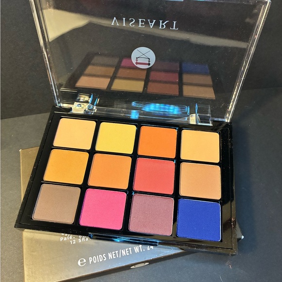 VISEART 12 Shade Professional Eye Shadow Palette $80 MSRP VPE14 Neutral Mattes - Picture 2 of 4